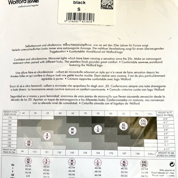 NEw in Package Wolford Kaylee Tights - Picture 3 of 3